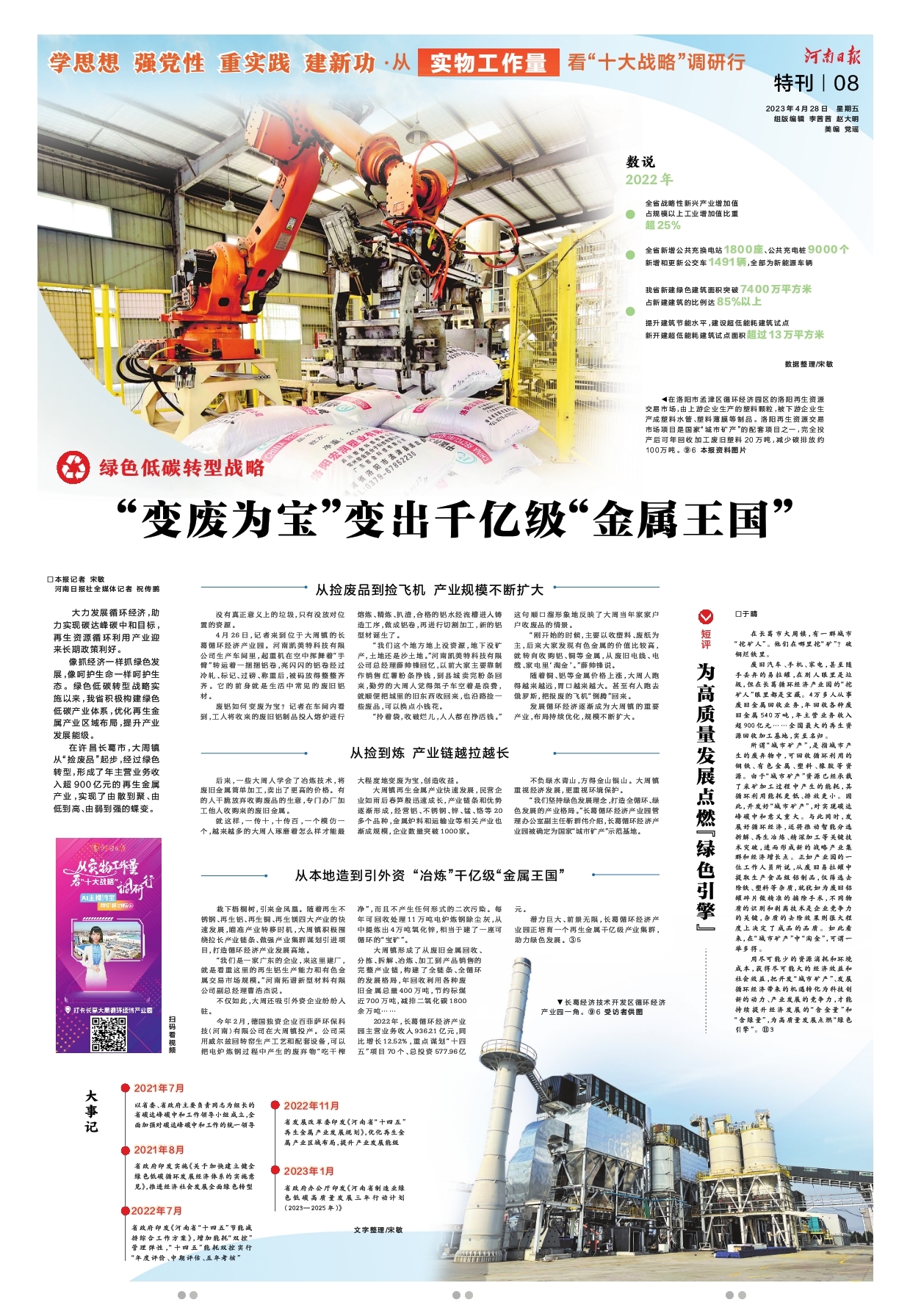 特刊 | 從實(shí)物工作量看“十大戰(zhàn)略”調(diào)研行 綠色低碳轉(zhuǎn)型戰(zhàn)略