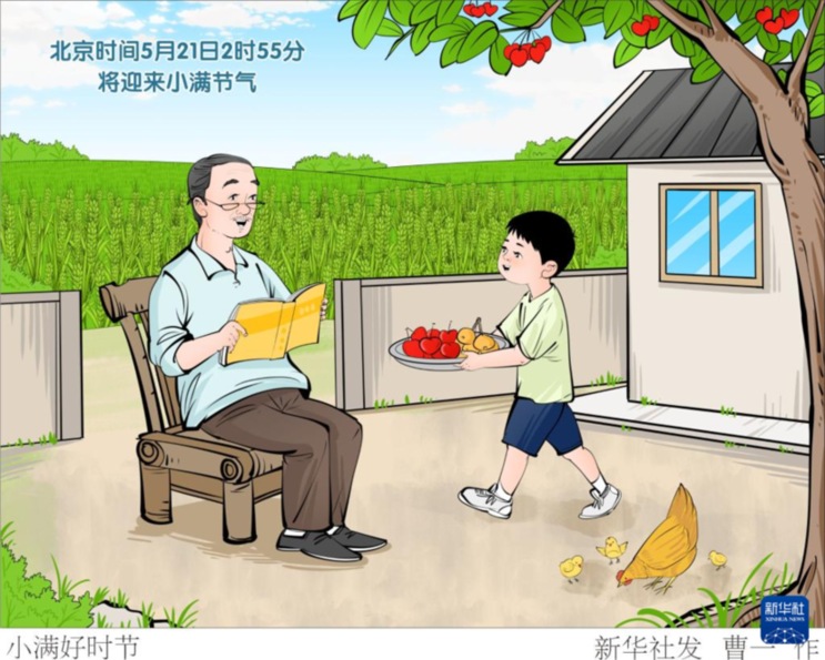節(jié)令之美丨小得盈滿：21日2時(shí)55分，小滿！